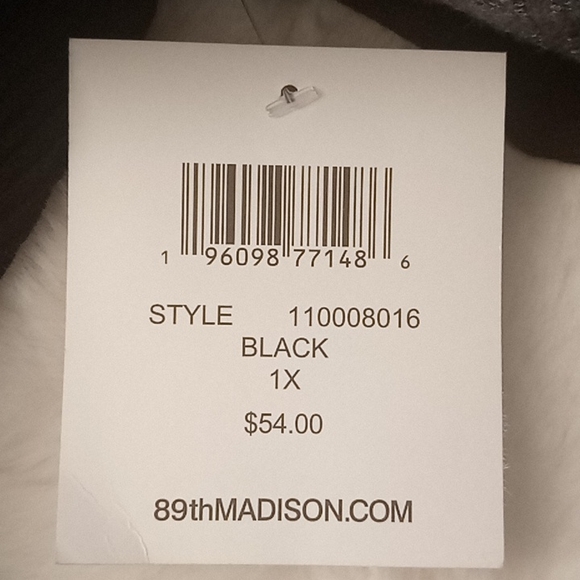 One gray and one black 89th and Madison cardigan sweaters - Picture 5 of 6